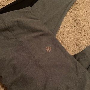 Balance collection gray and sheer leggings